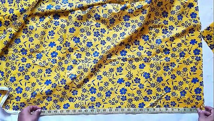 Long panel frock cutting and stiching