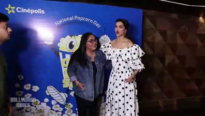 Deepika padukone Visit Mumbai Cinemaghar For Chhapaak reaction