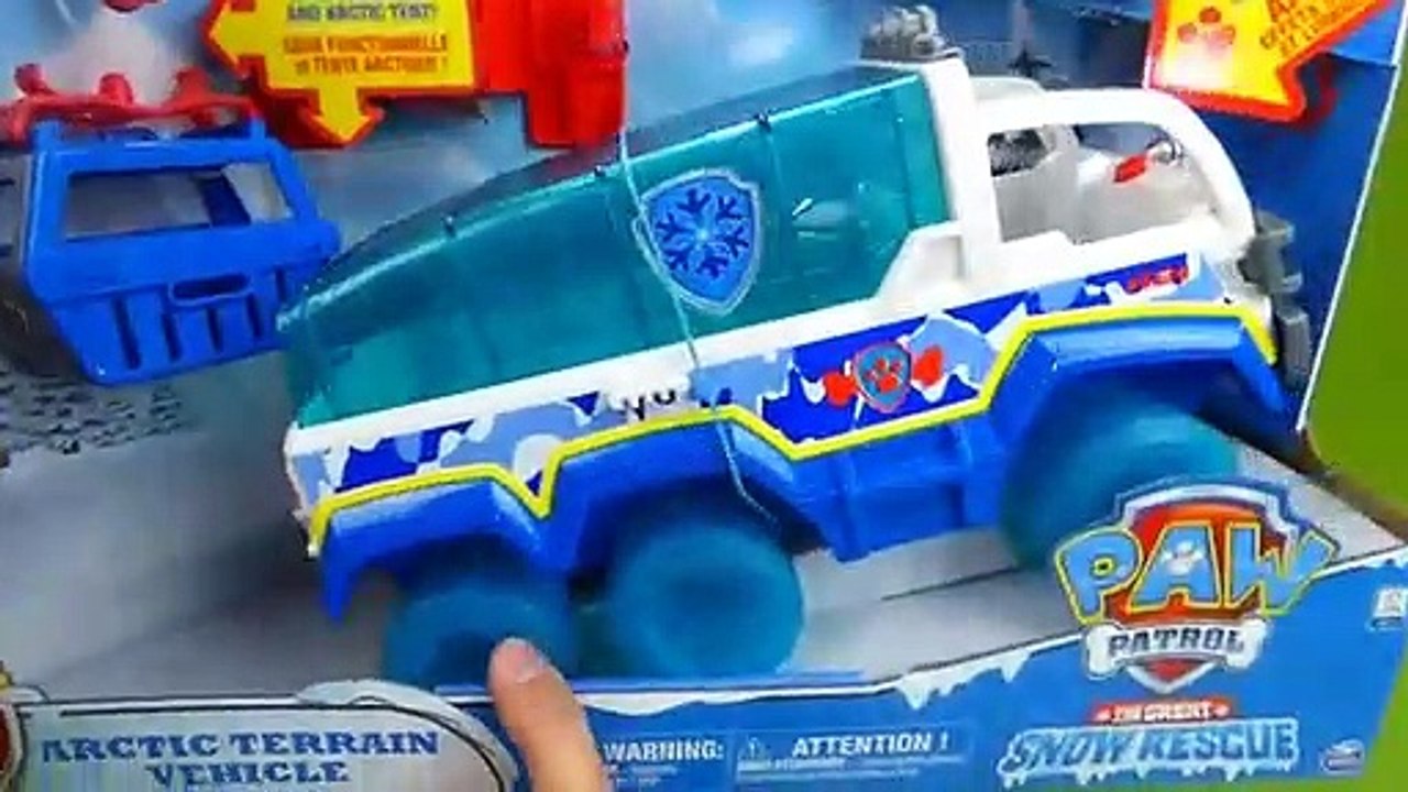 paw patrol snow rescue vehicle