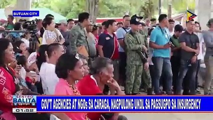 Gov't agencies at NGO's sa CARAGA, nagpulong ukol sa pagsugpo sa insurgency