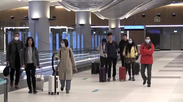 Çin'den gelen yolcular, İstanbul Havalimanı'nda termal kameralarla kontrol edildi