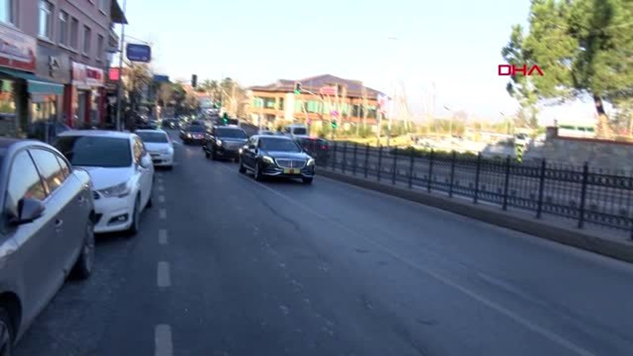 Erdoğan ve merkel türk-alman üniversitesi yeni binalarının açılış töreni için yola çıktı