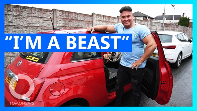 Personal trainer says he's too muscley for parking spaces
