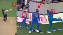IND vs NZ 1st T20 : Rohit Sharma does a juggler at boundary line | Rohit Sharma | Catch