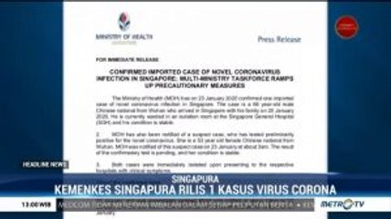 Kasus Virus Corona Terdeteksi di Singapura