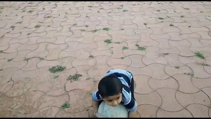 See how little baby girl enjoying