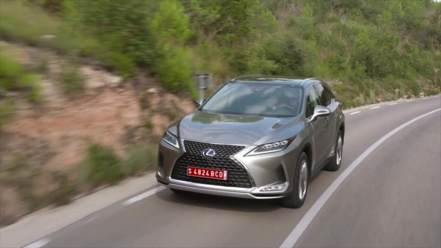 2020 Lexus RX 450h Luxury silver Driving Video