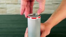 Experiment Coca Cola and Drain Cleaner - The secret of the aluminum can