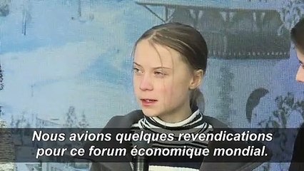 Greta Thunberg: les revendications pour le climat ont été "complètement ignorées" à Davos