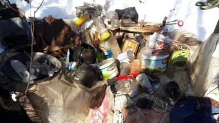 Terör örgütünce kullanılan 7 sığınak ve 2 depo bulundu