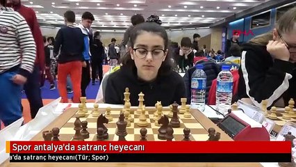 Spor antalya'da satranç heyecanı