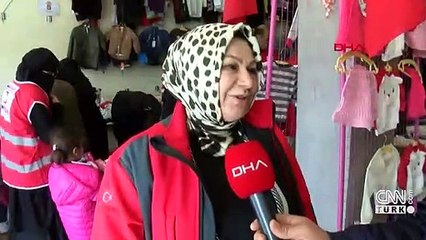 Suriyeli çocuklara ayakkabı ve mont