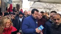 Salvini dal mercato della Piazzola di Bologna -1- (24.01.20)