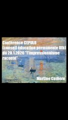 Martine Cadière - extrait de conférence "L’impressionnisme raconté"