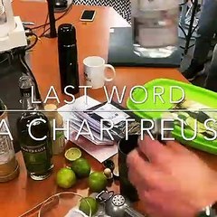 On découvre le cocktail Last word avec Eléana de Chartreuse Diffusion et Enora Le Roy de l'apogée du vin à Grenoble