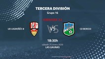 Previa partido entre UD Logroñés B y CD Berceo Jornada 22 Tercera División