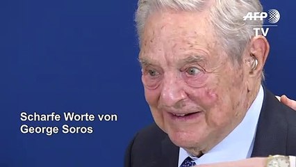 Soros: Trumps Narzissmus ist pathologisch