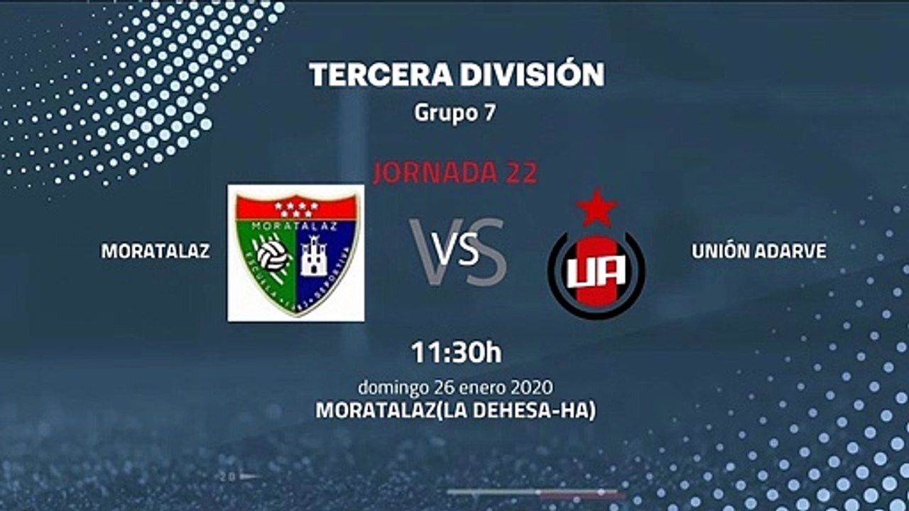 Previa partido entre Moratalaz y Unión Adarve Jornada 22 Tercera División