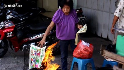 Ringing in Chinese New Year in Indonesia's One Thousand Faces Temple