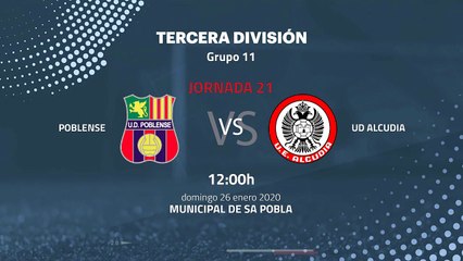Previa partido entre Poblense y UD Alcudia Jornada 21 Tercera División