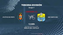 Previa partido entre Atlético de Pinto y DAV Santa Ana Jornada 22 Tercera División