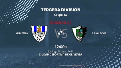 Previa partido entre Olivenza y CP Valdivia Jornada 22 Tercera División