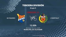Previa partido entre UE Figueres y L´Hospitalet Jornada 21 Tercera División
