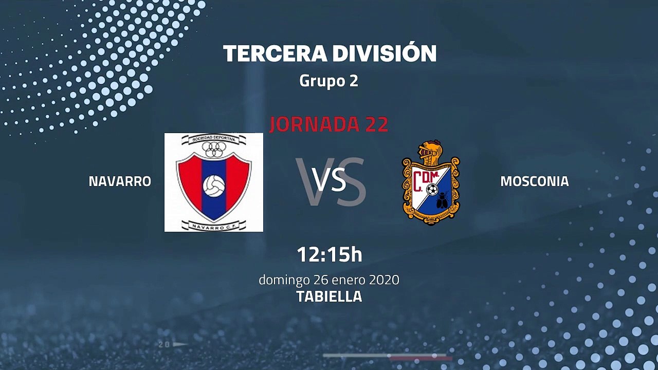 Previa partido entre Navarro y Mosconia Jornada 22 Tercera División