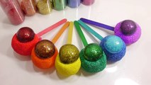 Water Balloons Glitter Colors Ice Cream Ball Clay And Learn Colors Slime Case