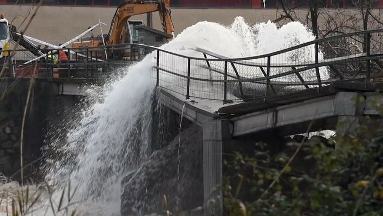 Towns in Catalonia flooded after Storm Gloria s...