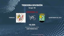 Previa partido entre Torrijos y Quintanar del Rey Jornada 22 Tercera División