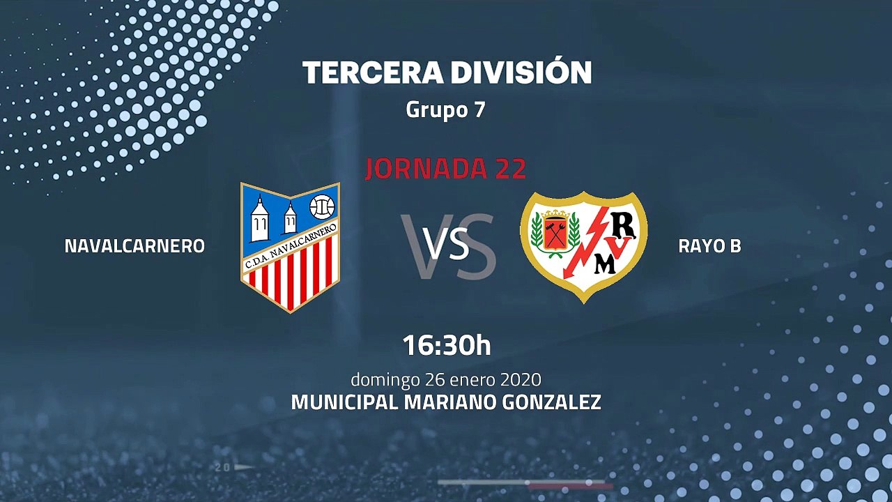 Previa partido entre Navalcarnero y Rayo B Jornada 22 Tercera División