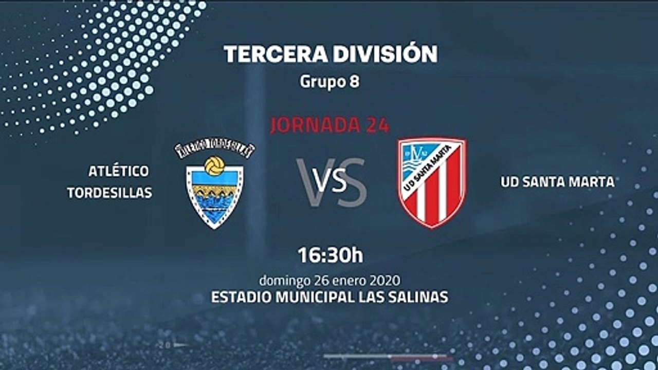 Previa partido entre Atlético Tordesillas y UD Santa Marta Jornada 24 Tercera División