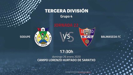 Previa partido entre Sodupe y Balmaseda FC Jornada 22 Tercera División