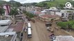 Imagens aéreas mostram a destruição da chuva em Iconha