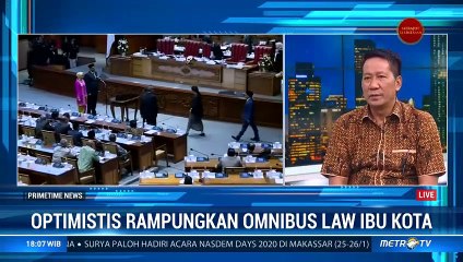Optimistis Rampungkan Omnibus Law Ibu Kota
