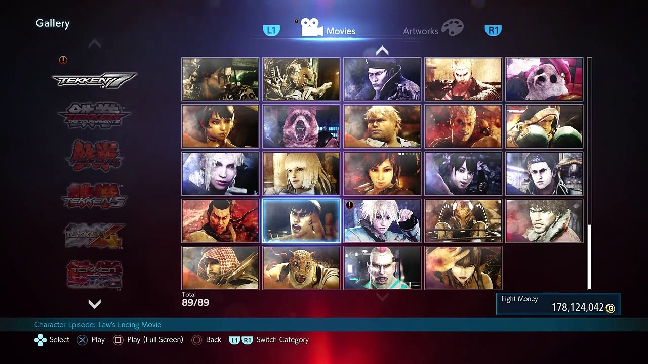 TEKKEN 7 - Law & Feng Ending Movie (1080p 60fps) PS4 Pro ( 720 X 720 )
