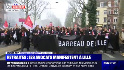 "On veut nous enlever ce qu'on a construit pendant des années" : les avocats manifestent à Lille