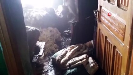 Müstakil evde korkutan yangın