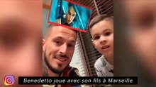 Benedetto joue avec son fils - L'Ol prépare la demi de Coupe de la Ligue