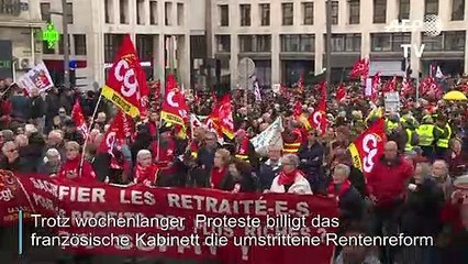 Download Video: Frankreich: Rentenreform trotz Protesten