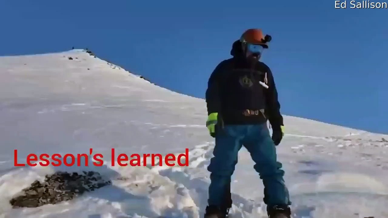 Il filme un snowboarder emporté par une avalanche