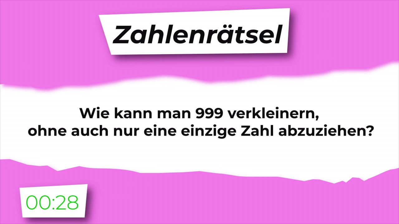 Zahlenrätsel: große Zahl