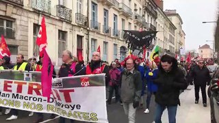 Chalon-sur-Saône : 1100 manifestants dans les rues ce 24 janvier