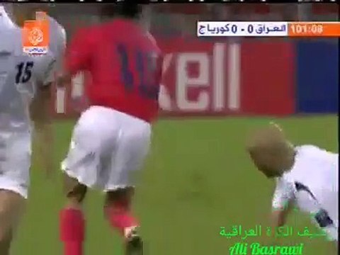 الاشواط الاضافية مباراة العراق و كوريا الجنوبية 0-0 نصف نهائي كاس اسيا 2007