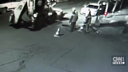 Kablo hırsızları kamerada