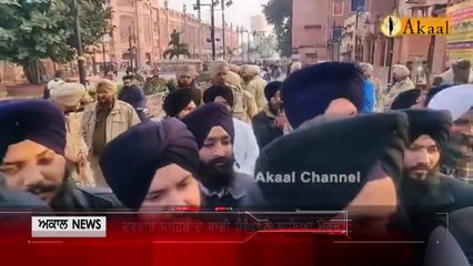 ਦਰਬਾਰ ਸਾਹਿਬ ਦੇ ਰਾਗੀ ਸਿੰਘਾਂ ਨੇ ਲਾਇਆ ਮੋਰਚਾ, ਦਰਬਾਰ ਸਾਹਿਬ ਦੇ ਰਸਤੇ ਵਿੱਚੋਂ ਹਟਣੇ ਚਾਹੀਦੇ ਨੇ ਬੁੱਤ l