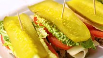 How to Make Pickle Sub Sandwiches with Turkey & Cheddar