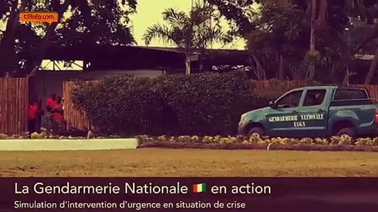 La Gendarmerie Nationale en démonstration lors d’une simulation de situation de crise