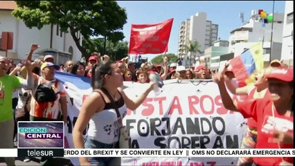 Pueblo venezolano repudia imperialismo e intervención de EE.UU.